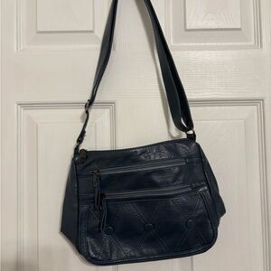 Elegant Navy Blue Shoulder Bag